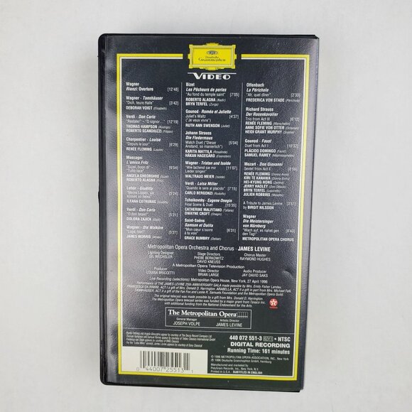 James Levine's 25th Anniversary Metropolitan Opera Gala VHS 1996 - Picture 3 of 7